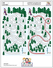 anaokulları için Labirent Bulmaca